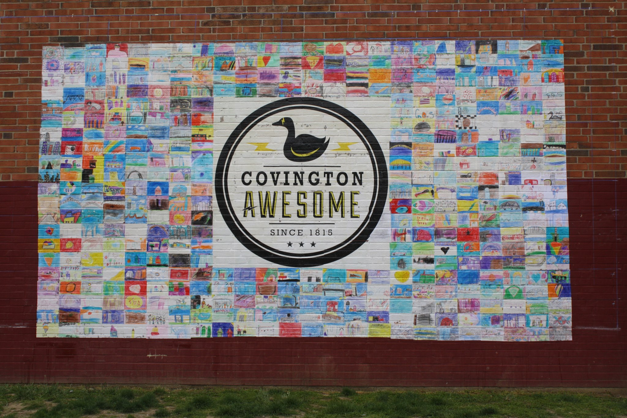 "Awesome" Mural Goes Up at Glenn O. Swing with Help from Students