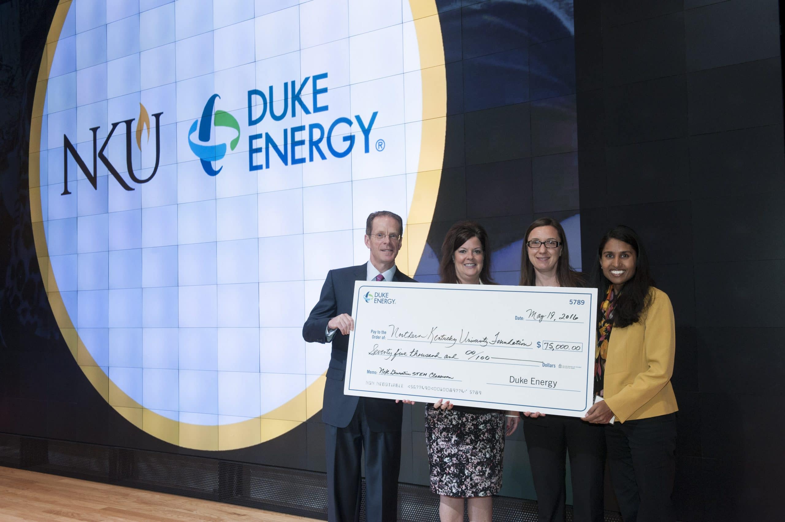 Duke Energy Foundation Awards 75K to NKU STEM Training Program for