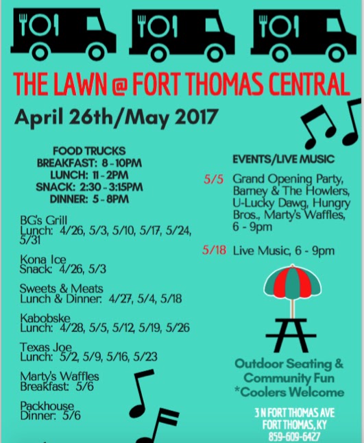 The Lawn Fort Thomas Central Opens April 26, 2017 LINK nky