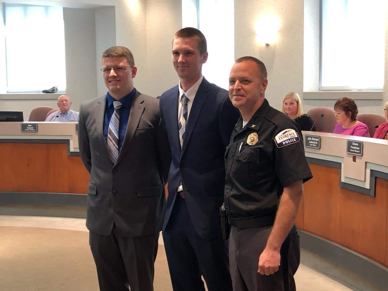 Florence Hires Two Police Officers, Promotes Three Firefighters LINK nky