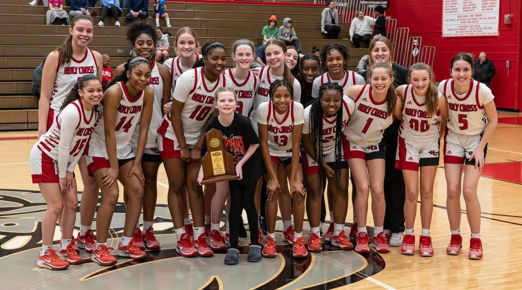 Girls 35th District championship Holy Cross earns first title since