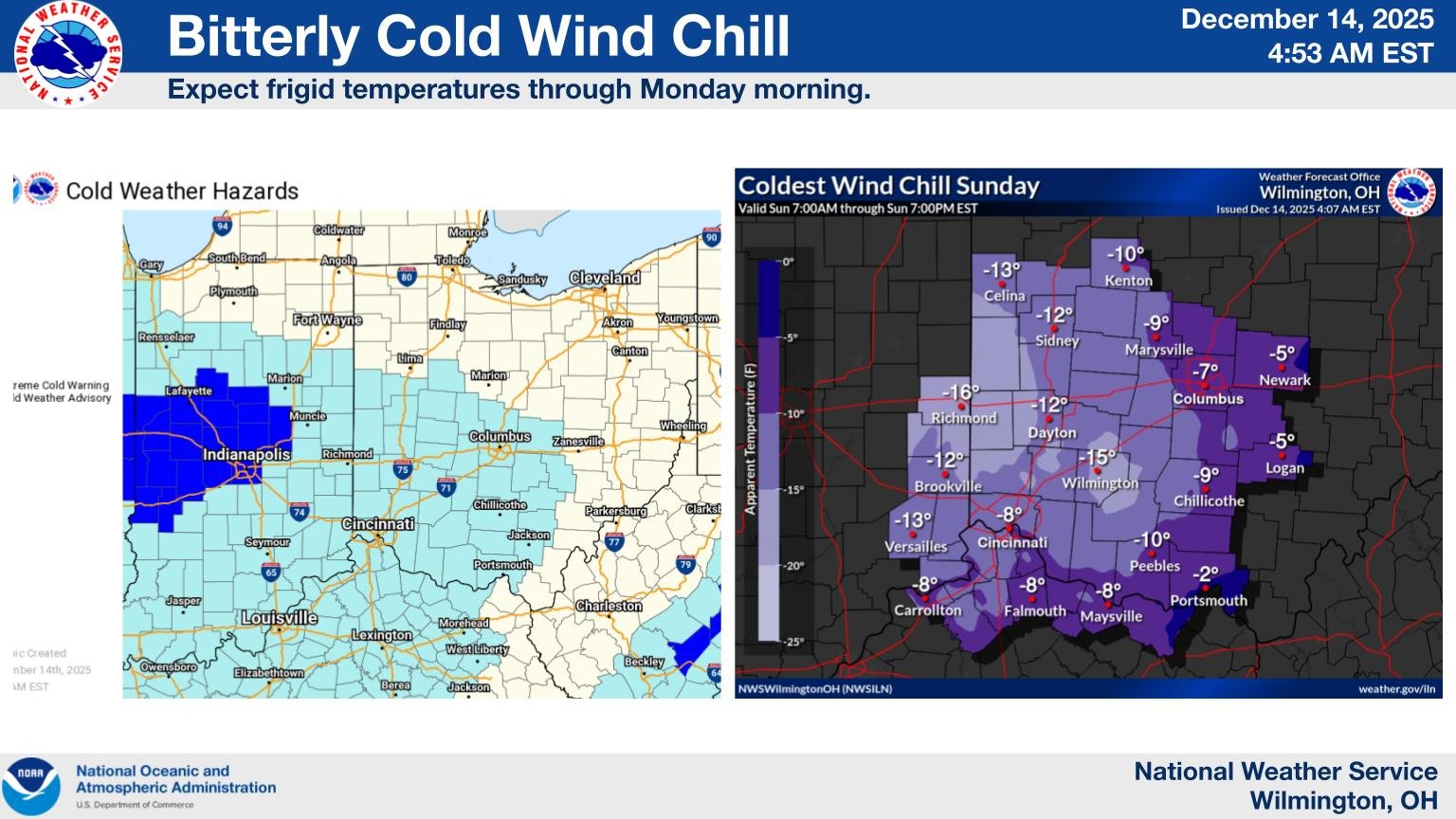 Some snow emergencies dialed back, low temperatures linger