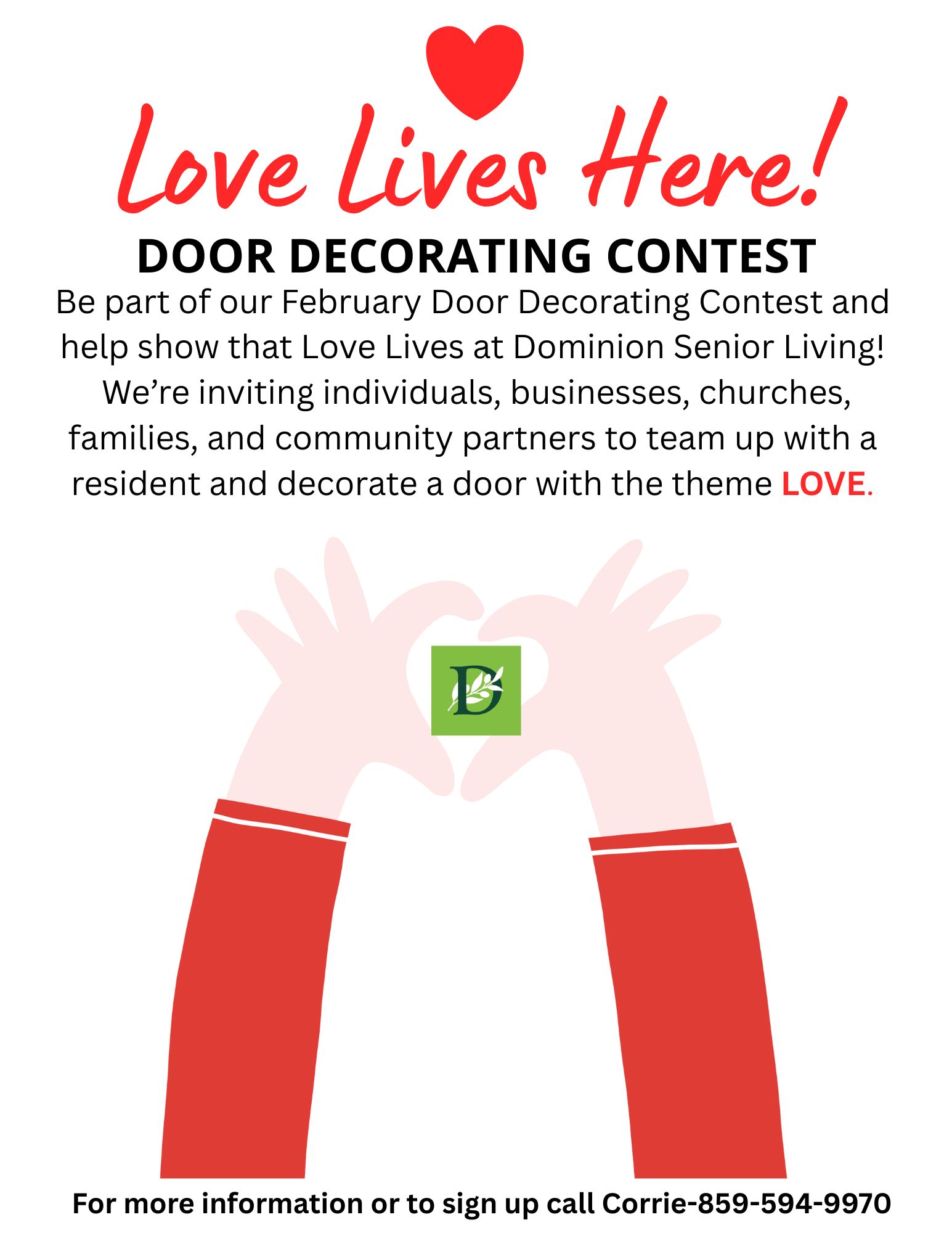 Press release: Love Lives Here – Community partners team up with residents to spread joy through door decorating event