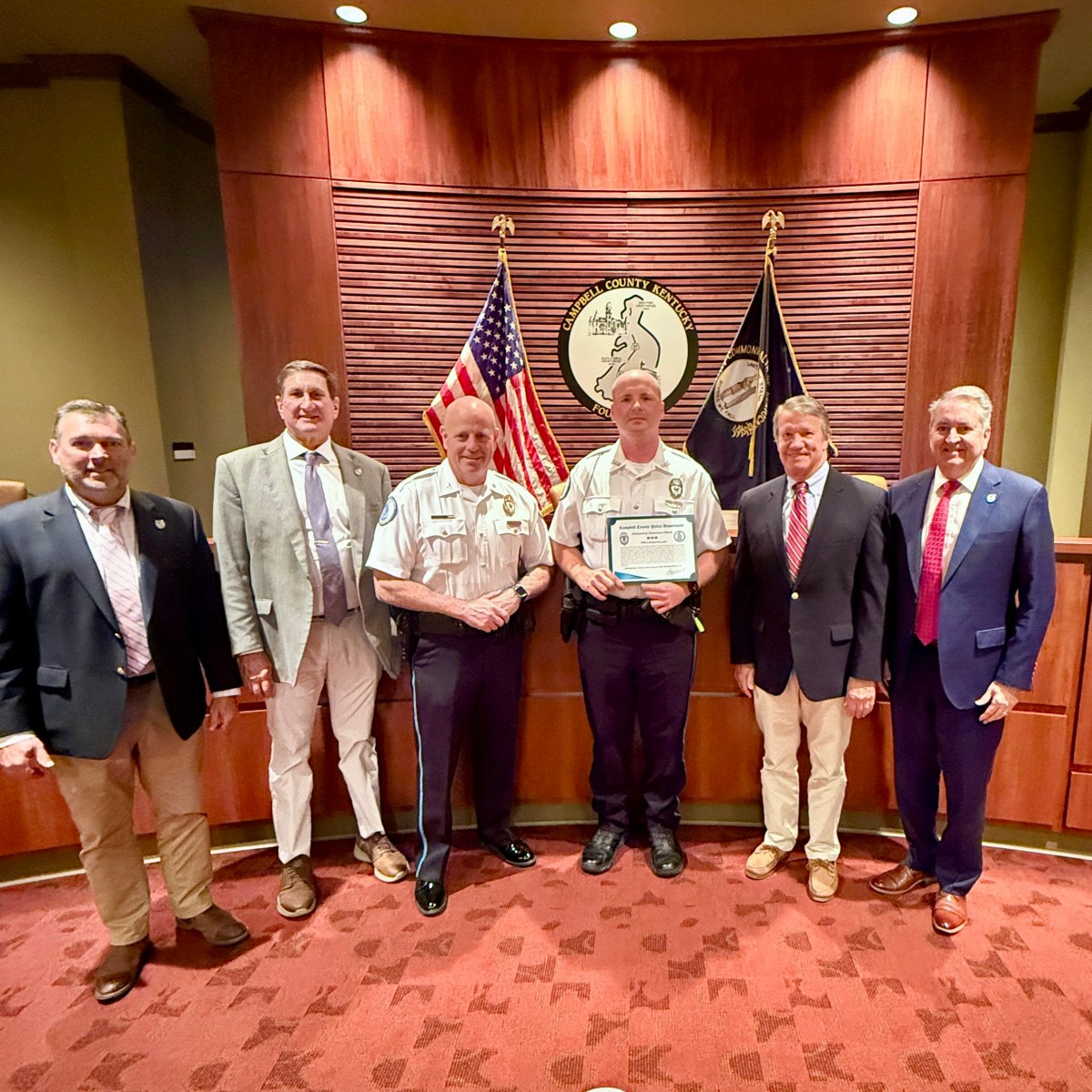 Campbell County honors officer whose quick actions helped save a life
