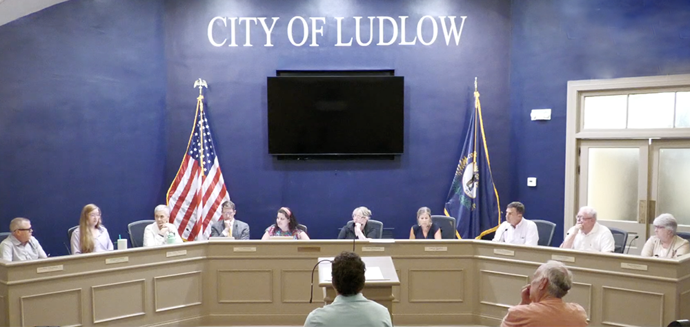 Ludlow presents three tax rate options on first reading